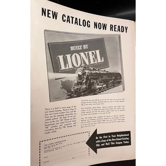 1939 Model Builder Joe DiMaggio Magazine Lionel Trains New York Yankees Railroad - Picture 3 of 5